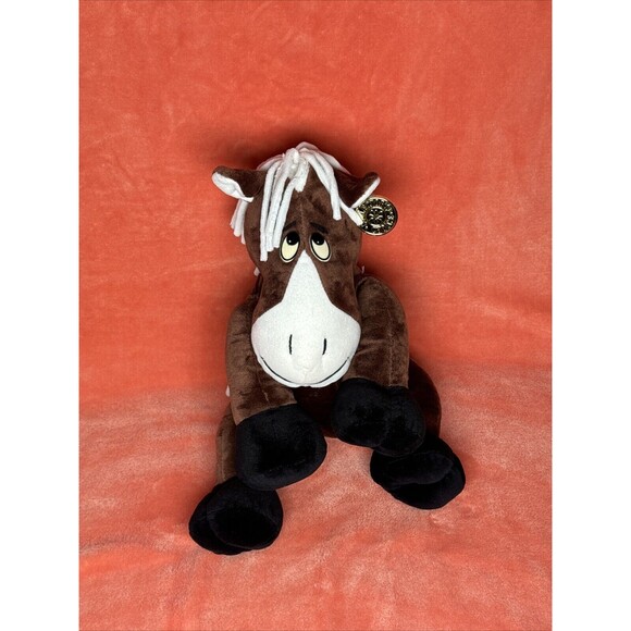 Vintage DanDee Collector’s Choice Brown Horse Pony Fabric White Mane Tail‎ - Picture 1 of 16